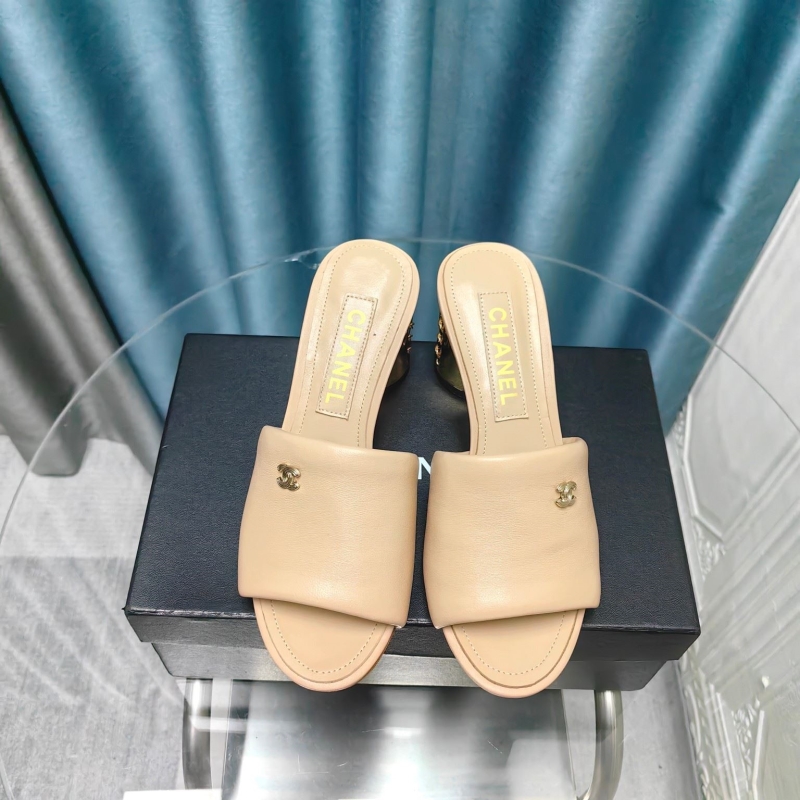 Ch*el leather shoes
